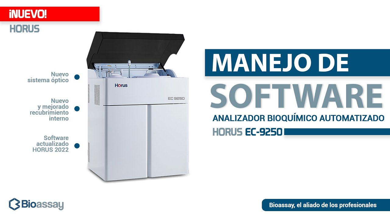 HORUS EC-9250 MANEJO DE SOFTWARE